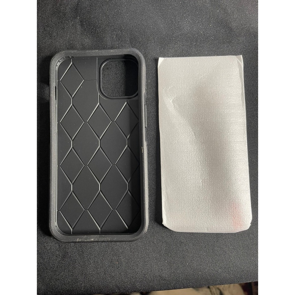 Black TPU Rugged Case with Screen Protector for Apple iPhone 13 IP13-61-TPU